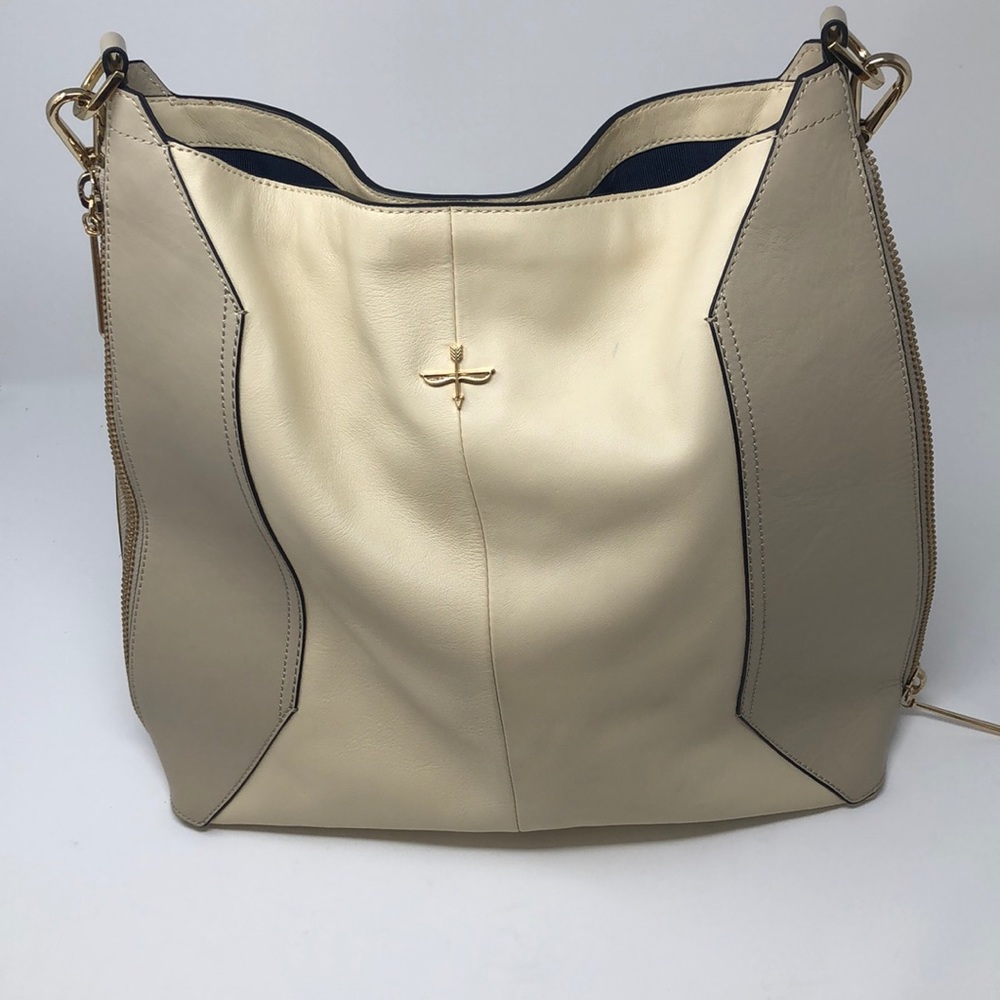 Pour La Victoire Cream Hobo Bag